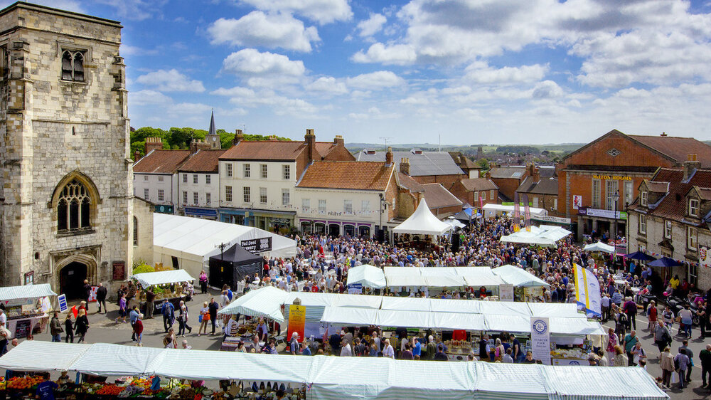 Malton food festival stands