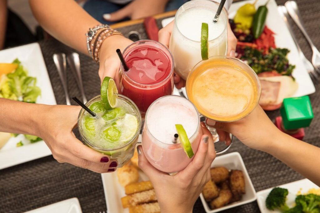 Four cocktails 